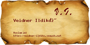 Veidner Ildikó névjegykártya